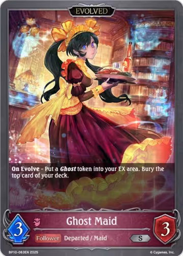 Ghost Maid (Evolved) (BP10-083EN), Gods of the Arcana — Shadowverse card price