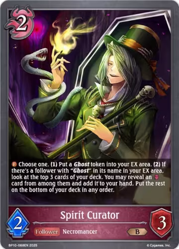 Spirit Curator (BP10-088EN), Gods of the Arcana — Shadowverse card price