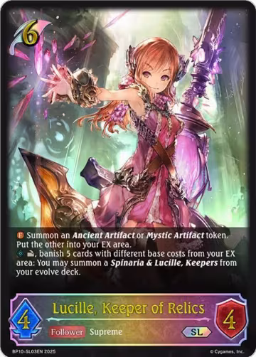 Lucille, Keeper of Relics (SL) (BP10-SL03EN), Gods of the Arcana — Shadowverse card price