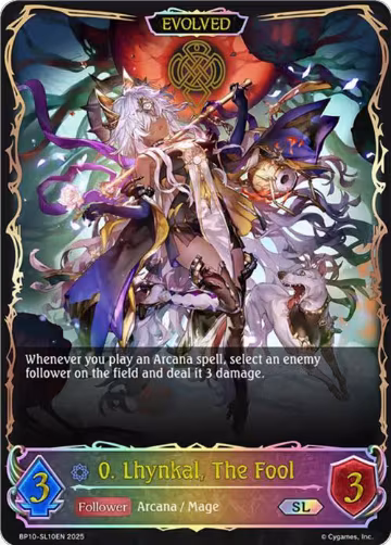 0. Lhynkal, The Fool (Evolved) (SL) (BP10-SL10EN), Gods of the Arcana — Shadowverse card price