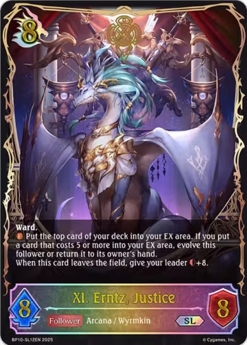 XI. Erntz, Justice (SL) (BP10-SL12EN), Gods of the Arcana — Shadowverse card price