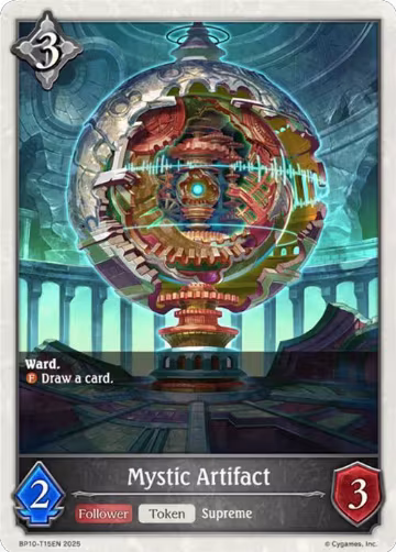 Mystic Artifact (BP10-T15EN), Gods of the Arcana — Shadowverse card price