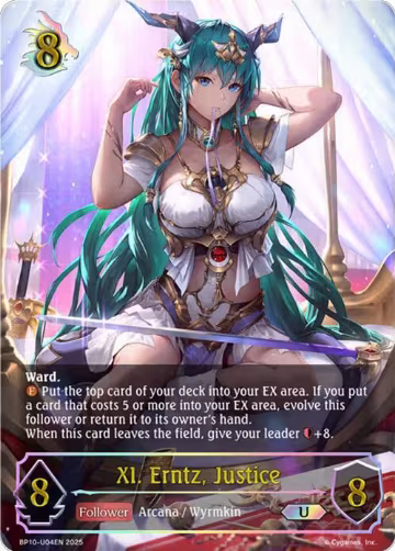 XI. Erntz, Justice (U) (BP10-U04EN), Gods of the Arcana — Shadowverse card price