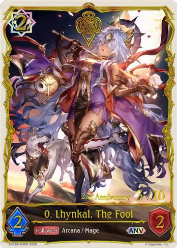 0. Lhynkal, The Fool (ANV) (SNC02-03EN), Gods of the Arcana — Shadowverse card price