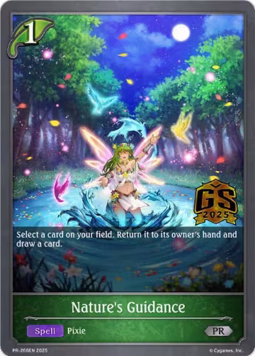 Nature's Guidance (PR-266EN) (PR-266EN), Shadowverse: Evolve Promo Cards — Shadowverse card price