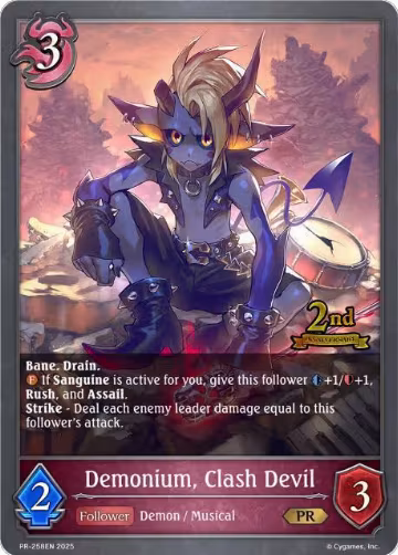 Demonium, Clash Devil (PR-258EN), Shadowverse: Evolve Promo Cards — Shadowverse card price