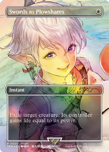 Swords to Plowshares (Borderless) (1), MagicFest Cards — Magic card price