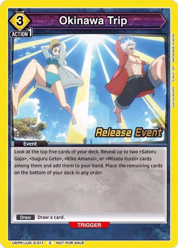 Okinawa Trip (UEPR/JJK-3-011), UEX02BT: Jujutsu Kaisen Vol.2 Release Event Cards — Union Arena card price