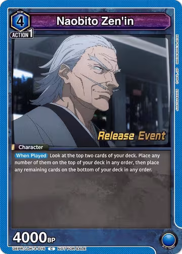 Naobito Zen'in (UEPR/JJK-3-016), UEX02BT: Jujutsu Kaisen Vol.2 Release Event Cards — Union Arena card price