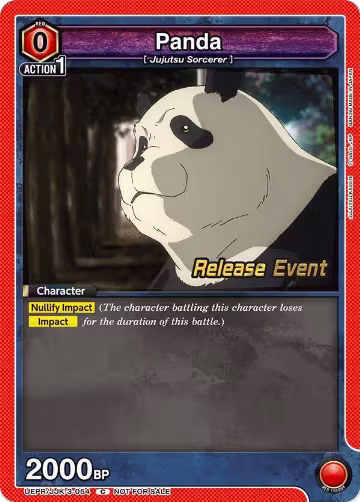 Panda (UEPR/JJK-3-054), UEX02BT: Jujutsu Kaisen Vol.2 Release Event Cards — Union Arena card price