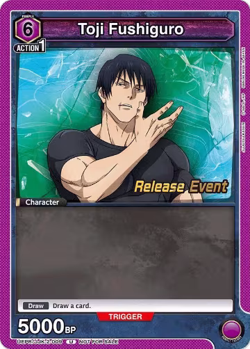 Toji Fushiguro (009) (UEPR/JJK-2-009), UEX02BT: Jujutsu Kaisen Vol.2 Release Event Cards — Union Arena card price