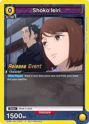 Shoko Ieiri (002) (UEPR/JJK-3-002), UEX02BT: Jujutsu Kaisen Vol.2 Release Event Cards — Union Arena card price