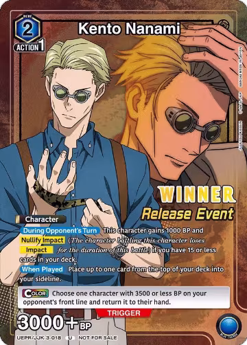 Kento Nanami (Release Event Winner) (UEPR/JJK-3-018) — card price