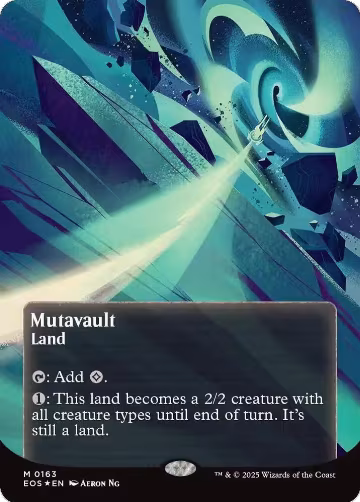 Mutavault (0163) (Borderless) (Galaxy Foil) (163), Edge of Eternities: Stellar Sights — Magic card price