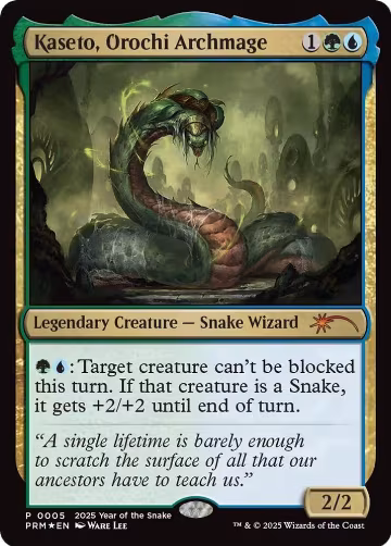 Kaseto, Orochi Archmage (Year of the Snake 2025) (5), Standard Showdown Promos — Magic card price
