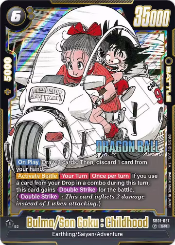 Bulma/Son Goku : Childhood (SB01-057), Manga Booster 01 — DB Fusion card price
