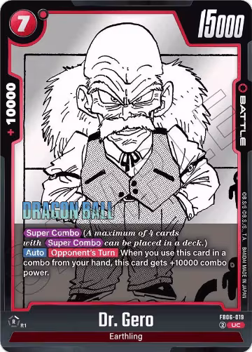 Dr. Gero (FB06-019), Manga Booster 01 — DB Fusion card price