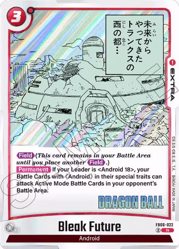 Bleak Future (FB06-022), Manga Booster 01 — DB Fusion card price