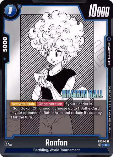 Ranfan (FB06-039), Manga Booster 01 — DB Fusion card price