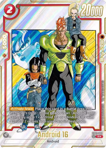 Android 16 (Alternate Art) (SB01-002), Manga Booster 01 — DB Fusion card price