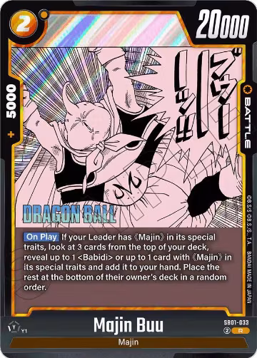 Majin Buu (SB01-033), Manga Booster 01 — DB Fusion card price
