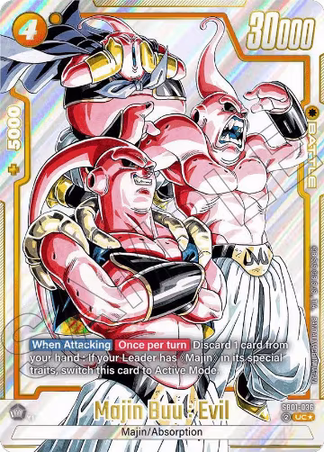 Majin Buu : Evil - SB01-036 (Alternate Art) (SB01-036), Manga Booster 01 — DB Fusion card price