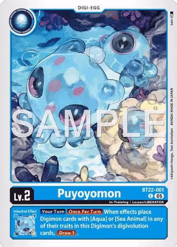 Puyoyomon (BT22-001 C), Cyber Eden — Digimon card price