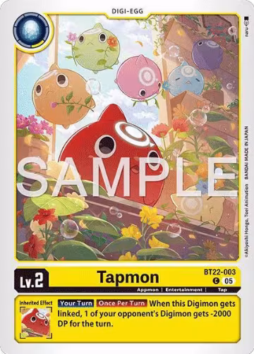 Tapmon (BT22-003 C), Cyber Eden — Digimon card price
