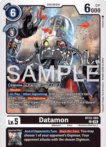 Datamon (BT22-060 C), Cyber Eden — Digimon card price