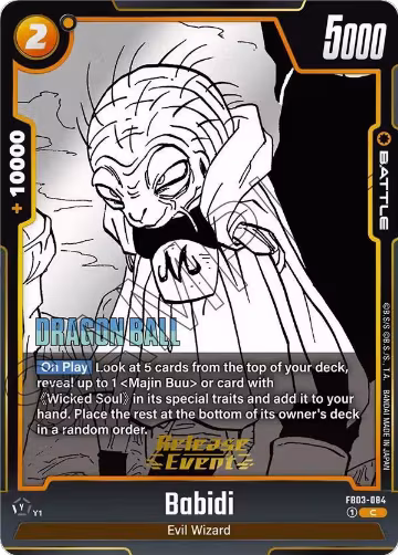 Babidi (FB03-084), Manga Booster 01 Release Event Cards — DB Fusion card price