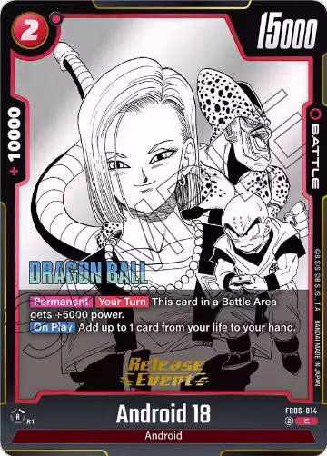 Android 18 - FB06-014 (FB06-014), Manga Booster 01 Release Event Cards — DB Fusion card price