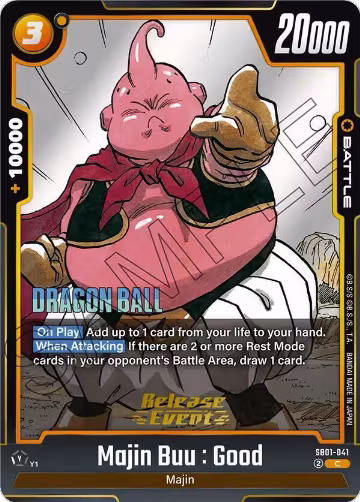 Majin Buu : Good - SB01-041 (SB01-041), Manga Booster 01 Release Event Cards — DB Fusion card price