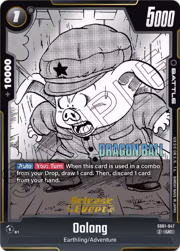 Oolong (SB01-047), Manga Booster 01 Release Event Cards — DB Fusion card price