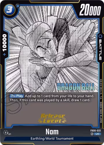 Nam (FB06-033), Manga Booster 01 Release Event Cards — DB Fusion card price