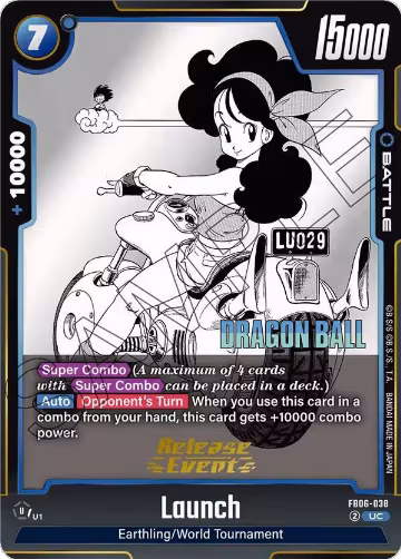 Launch (FB06-038), Manga Booster 01 Release Event Cards — DB Fusion card price