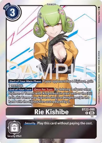 Rie Kishibe (BT22-090 R), Cyber Eden — Digimon card price