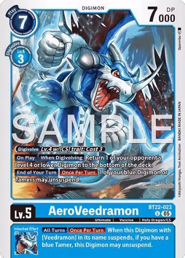 AeroVeedramon (BT22-023 U), Cyber Eden — Digimon card price