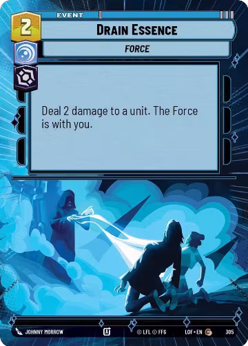 Drain Essence (Hyperspace) (305), Legends of the Force — Star Wars card price