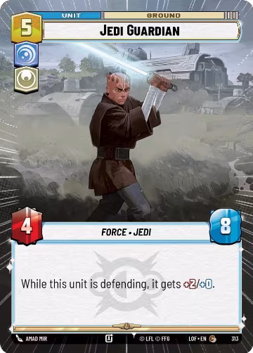 Jedi Guardian (Hyperspace) (313), Legends of the Force — Star Wars card price