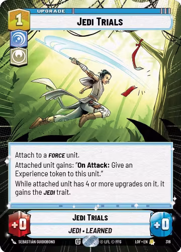 Jedi Trials (Hyperspace) (316), Legends of the Force — Star Wars card price