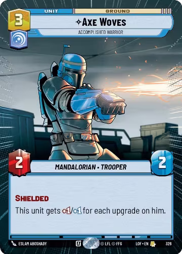 Axe Woves - Accomplished Warrior (Hyperspace) (326), Legends of the Force — Star Wars card price