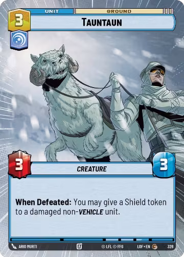 Tauntaun (Hyperspace) (328), Legends of the Force — Star Wars card price