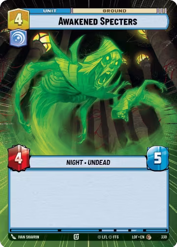 Awakened Specters (Hyperspace) (330), Legends of the Force — Star Wars card price