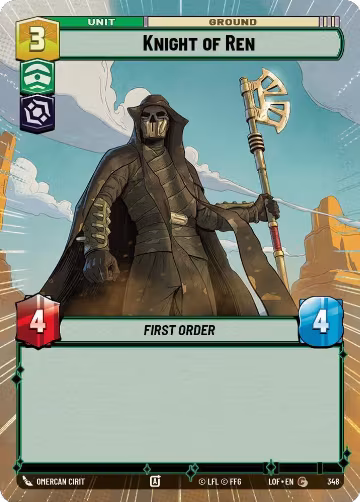 Knight of Ren (Hyperspace) (348), Legends of the Force — Star Wars card price