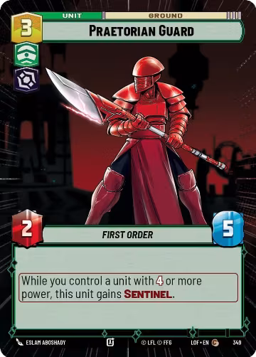 Praetorian Guard (Hyperspace) (349), Legends of the Force — Star Wars card price
