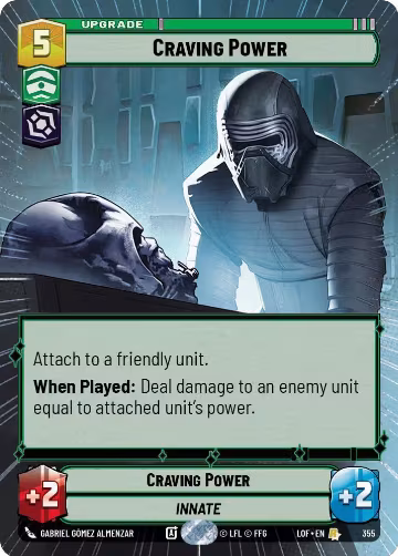 Craving Power (Hyperspace) (355), Legends of the Force — Star Wars card price