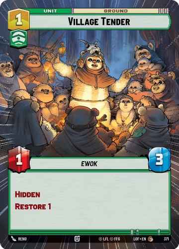 Village Tender (Hyperspace) (371), Legends of the Force — Star Wars card price