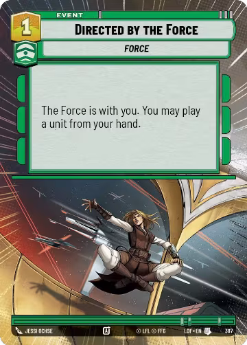 Directed by the Force (Hyperspace) (387), Legends of the Force — Star Wars card price