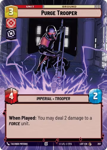 Purge Trooper (Hyperspace) (397), Legends of the Force — Star Wars card price