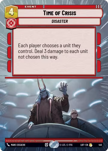 Time of Crisis (Hyperspace) (441), Legends of the Force — Star Wars card price